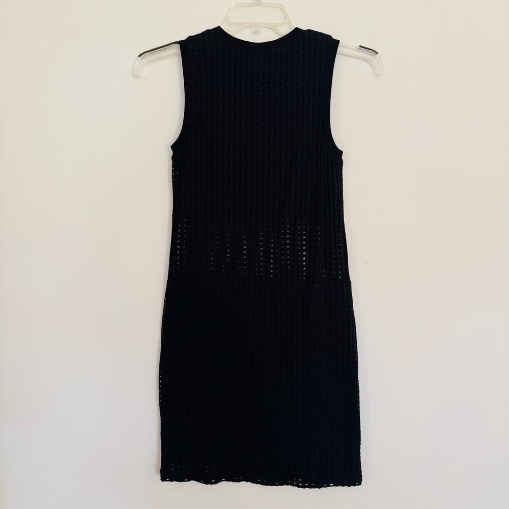 Fabletics Womens Black Bryce Cotton Breezy Mesh Breathable Dress Sz 2 Small NEW - Picture 5 of 11